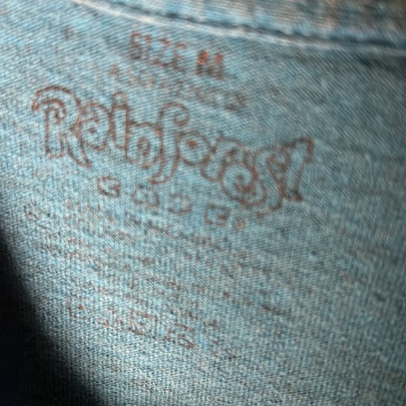 Rainforest Cafe Orlando Its Happy Hour Tee Color Blue Size Medium - Picture 3 of 5